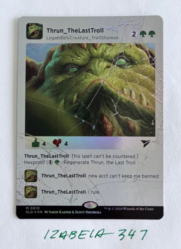 Mtg thrun the last troll - mtg,
