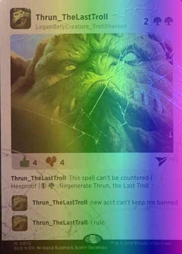 Mtg thrun the last troll - mtg, thrun,